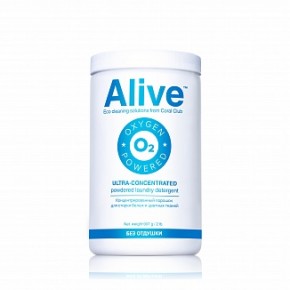 Alive concentrated laundry detergent for whites and colors
